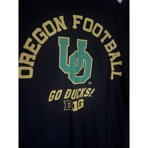 Oregon DUCKS Football Big 10 Tee Dri-Fit Tee Shirt Black Men's 2XLT
